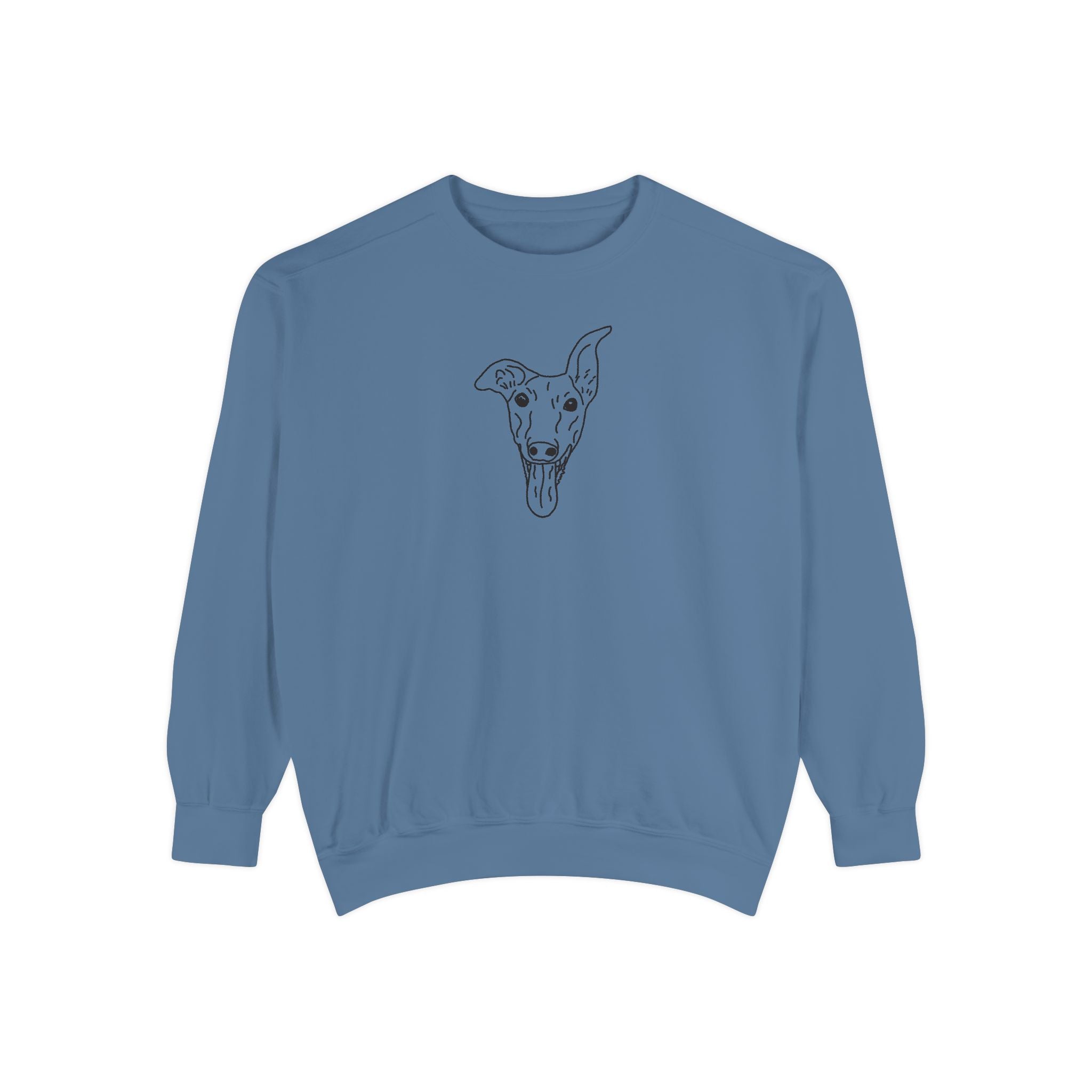Custom Pet Portrait, Center Design Comfort Colors Crewneck